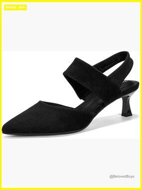 Pointed Toe Stiletto Heels with Arch Support & 3D Foam Insole